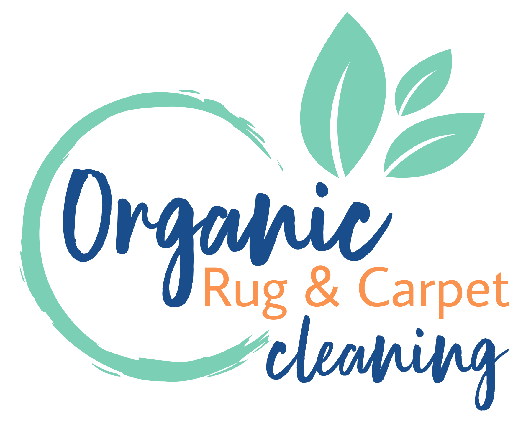 organic rug and carpet cleaning logo